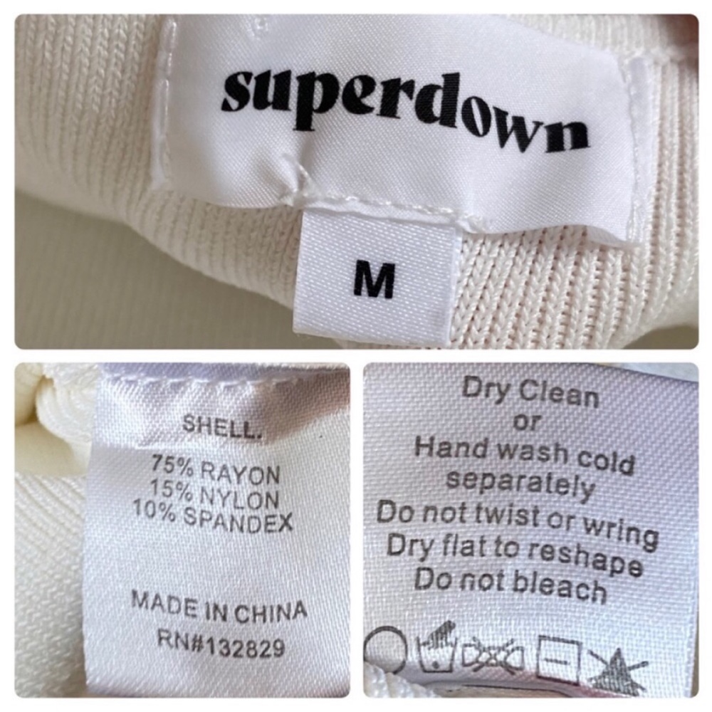 SUPERDOWN Kattie Cut Out Dress in White - M - Picture 8 of 9